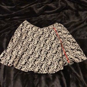 Black and white skirt